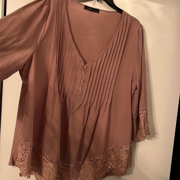 Blush Plus Size Blouse - Picture 2 of 2